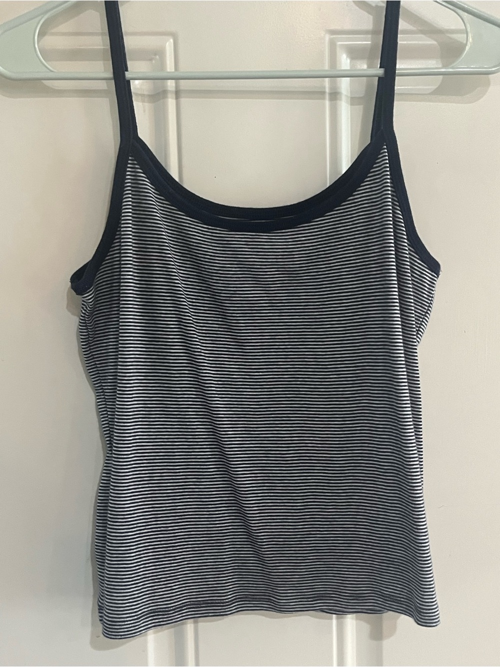 Striped Blue and White Women's Tank Top